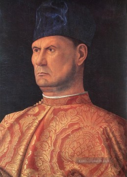 Giovanni Bellini Werke - Porträt eines Condottiere Renaissance Giovanni Bellini